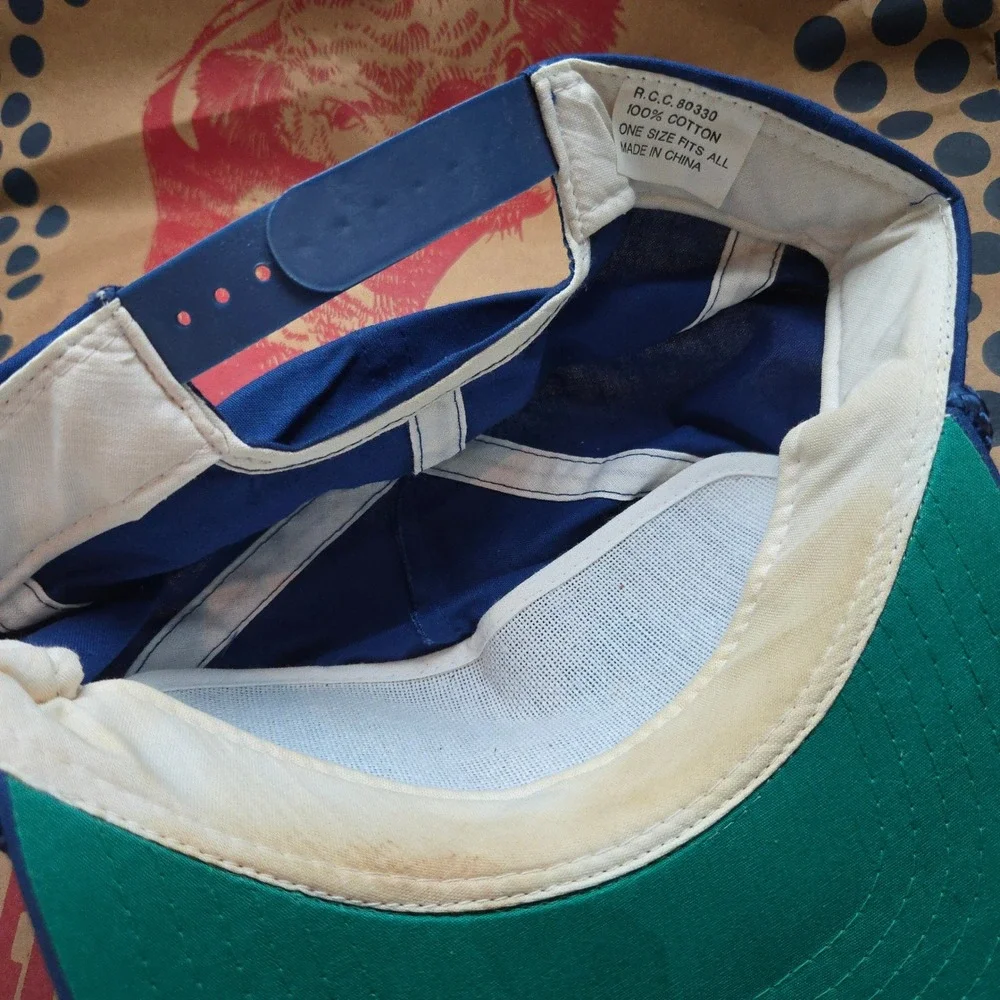 Vintage Raybestos HTP Snapback Hat OS Mens Blue Rope Trucker Racing Promo Cotton